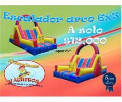 Brincolin escalador 6x3 nuevo ideal para rentar o para tus niños aprovecha