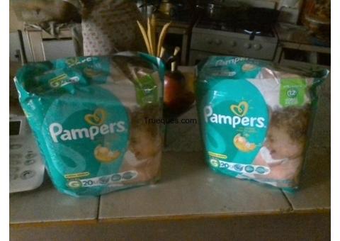 O pañales pampers talla g nuevos por azúcar