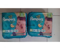 Pañales pampers m