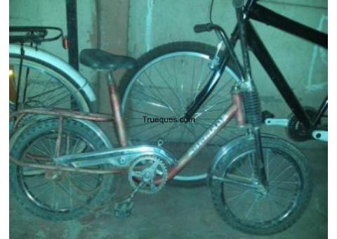 Bicicleta aro 16 por bicicleta aro 28