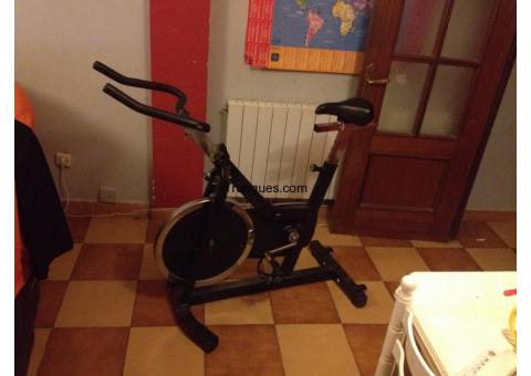 Bicicleta estatica spinning con rueda de inercia