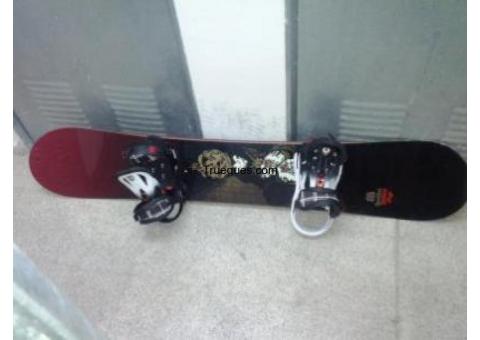 Snowboard tabla burton mod. baron + fijaciones burton mod. cartel snow